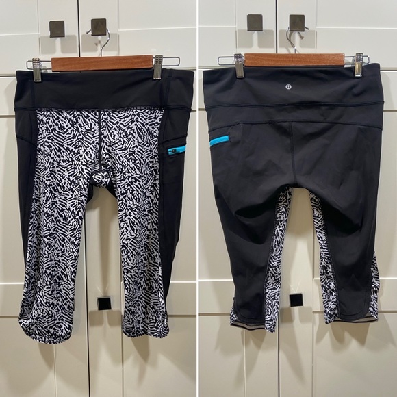 Lululemon Run:Top Speed Crop Capri Leggings size 10 - Picture 3 of 11